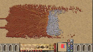 Stronghold Crusader HD Slaves rebellion | 9000 Slaves vs 1000 Swordmen