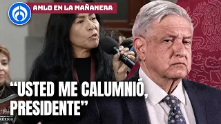 ¡El retorno de Reyna Haydee! Zarandea a AMLO por veto a periodistas