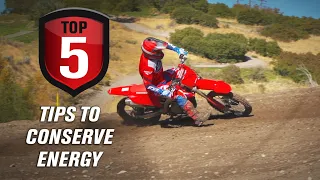 Top 5 Tips to Conserve Energy on a Motocross Track