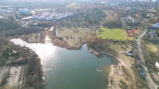 Jeziorko czerniakowskie okiem drona
