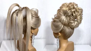 Свадебная Прическа 2020 Пошагово.  Прическа на Длинные Волосы.  Женские Прически