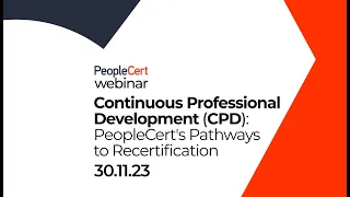 Continuous Professional Development (CPD): PeopleCert's Pathways to Recertification