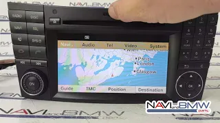 Mercedes  Benz E-class 211 CLS 218  AMG   NTG 2.5 DVD navigation system test by NAVIANDBMWPARTS