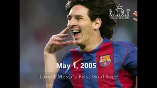 (OFFICIALLY) LIONEL MESSI'S FIRST GOAL EVER 2005