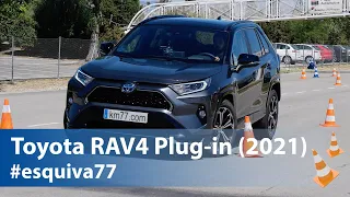 Toyota RAV4 Plug-in Hybrid 2021 - Maniobra de esquiva (moose test) y eslalon | km77.com