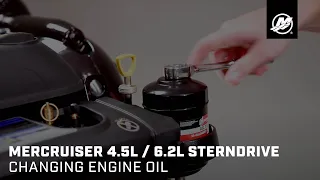MerCruiser 4.5L / 6.2L Sterndrive - Changing Engine Oil