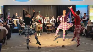 Amazing Grace on bagpipes, plus Scottish sword dance