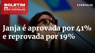 Janja é aprovada por 41% e reprovada por 19%, mostra pesquisa Quaest | Boletim Metrópoles 1º