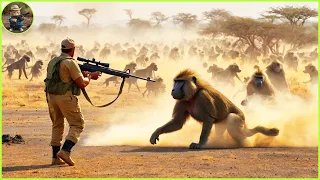How Do Hunters And Farmers Deal With Millions Of Invasive Baboon and Monkey By Guns And Bows