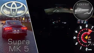 Toyota GR Supra 3.0L | 2020 | Night drive on German Autobahn | 340 HP