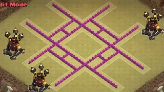 Best Th7 War Base Design With 3 Air Defense Anti 3 Star & Anti Dragon