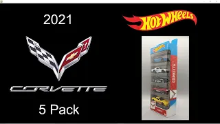 2021 Hot Wheels Corvette 5 Pack- Stingray, 69 COPO, C6R, Grand Sport, Grand Sport Roadster-Review