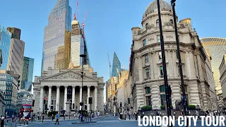 England, City of London August Walking Tour | Liverpool Street | Hidden Streets in City of London