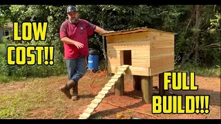 ONE MAN builds Chicken COOP in 20 min / Start to Finish / Budget Chicken Coop Build