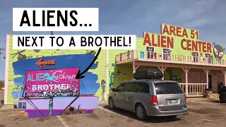 Three Aliens Walk Into a...BROTHEL?! | Visiting Area 51 & Boondocking in Pahrump, Nevada