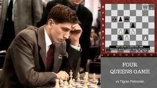 Bobby Fischer's amazing FOUR QUEENS Chess Game against "Iron Tiger" Tigran Petrosian! 1959