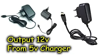 Convert 5v Mobile Phone Charger to 12v Adaptor