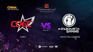 CDEC vs Invictus Gaming, TI9 Qualifiers CN, bo1 [Adekvat & LighTofHeaveN]
