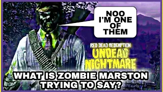 WHAT'S ZOMBIE MARSTON TRYING TO SAY - RDR #shorts #rdr2 #rdr2shorts #shorts #undeadnightmare