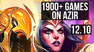 AZIR vs LEBLANC (MID) | 7/0/3, 2.7M mastery, 1900+ games, Godlike | EUW Master | 12.10