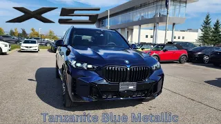 NEW ARRIVAL! 2024 BMW X5 xDrive40i Tanzanite Blue Metallic on Black Sensafin #bmw #x5 #tanzanite