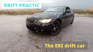 Finally drifting the E92 328!! *pov* | Drift practice | rain drifting