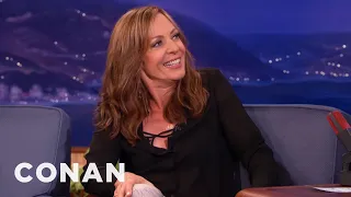 Allison Janney Won't Watch Herself Naked | CONAN on TBS