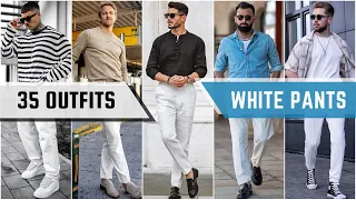 35 Ways To Style White Pants In Fall 2023 | Men's Fashion
