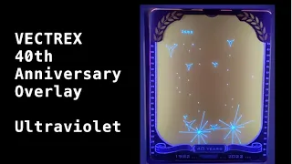 VECTREX 40th Anniversary Overlay Ultraviolet