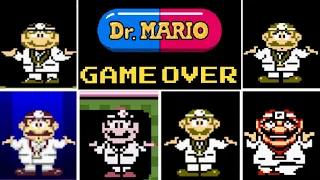 Evolution of 💊Dr. Mario💉 GAME OVER screens