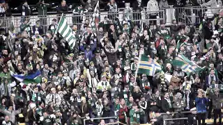 Timbers Army at MLS Cup - Cup Champion Tetris