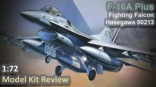 F-16A Plus Fighting Falcon 1/72 Hasegawa Model Kit Review