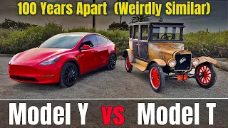 1923 Ford vs 2023 Tesla