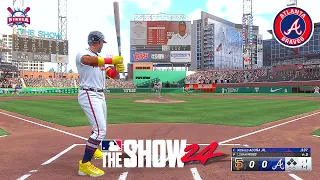 MLB The Show 24 Atlanta Braves vs San Francisco Giants | FIRST GAMEPLAY | PS5 60fps HD