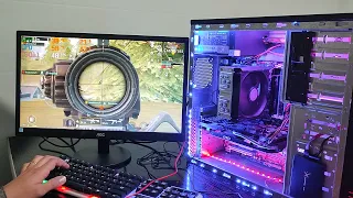 AMD FX 8320 - msi gaming series GTX 760 2 gb , pubg mobile test