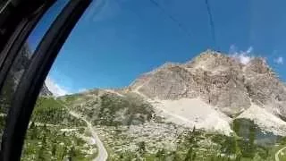 Alps MC tour:  Passo di Falzarego  Cable Car ride