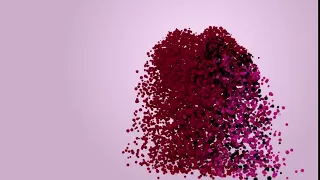 particles hearts   abstract valentine's day animation   motion graphic , love