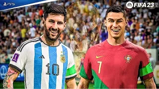 EPIC BATTLE | FIFA 23 | ARGENTINA VS PORTUGAL | FINAL QATAR WORLD CUP (2022) | FULL MATCH | 4K 60