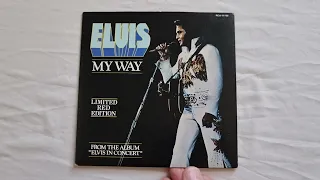 Elvis Presley 'My Way/America' Limited Red Edition 1977 vinyl.