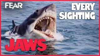 Every Shark Sighting | JAWS (1975)