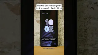 How to customize your lock screen in #Android14 #Google #Shorts