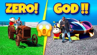 GTA 5 : Shinchan & Franklin used ugly tractor to make most unique car in GTA 5 in Telugu(GTA 5 MODS)