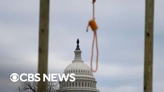 Video shows people suspected of erecting noose, gallows before Jan. 6 attack