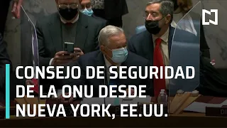 AMLO en el consejo de seguridad de la ONU