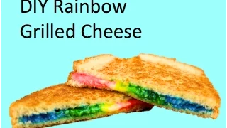 DIY Rainbow Grilled Cheese