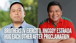 Brothers JV Ejercito, Jinggoy Estrada hug each other after senatorial proclamation