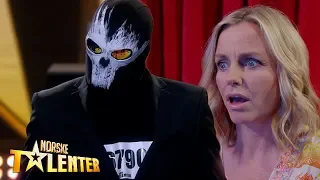 THIS MASKED MAGICIAN AMAZES WITH HIS SCARY ACT | NORWAY GOT TALENT 2019