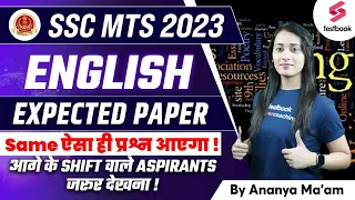 SSC MTS English Expected Paper 2023 | Based On 2 May SSC MTS English Analysis 2023 | Ananya Ma'am