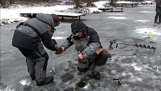 Новогодние поимки форели на активные и пассивные снасти. Клевое место, Лосиный остров.