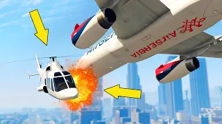 POWERFUL CRASH in the Sky Over Los Santos | GTA 5